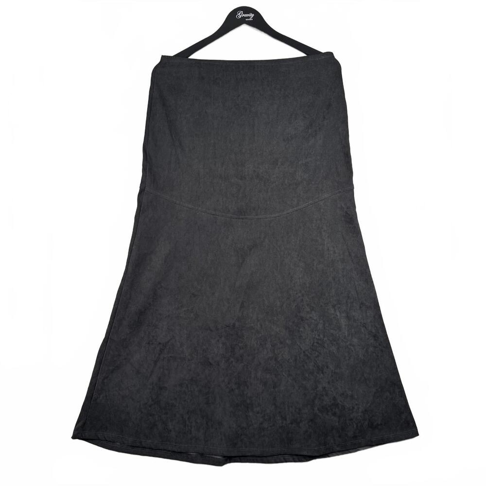 Black Maxi Skirt Witch Goth Nexxen Size Large Emo Academia office flared‎